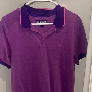 Vilebrequin Purple Polo Shirt Classic Design